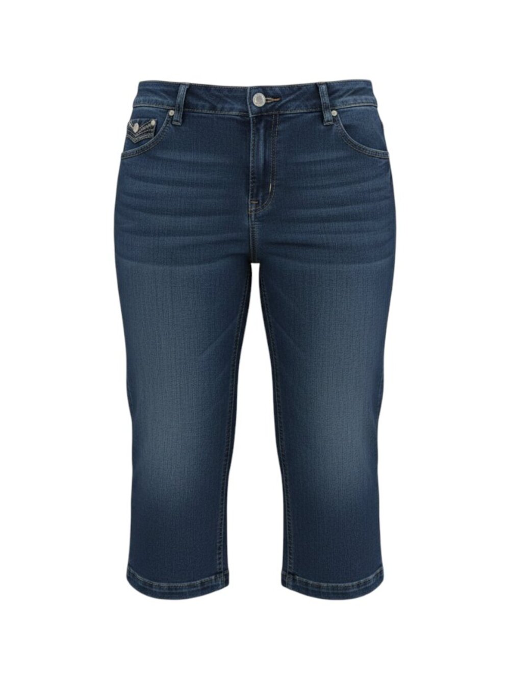 Roz & Ali Women's Denim Capri Jeans Women 16 Blue